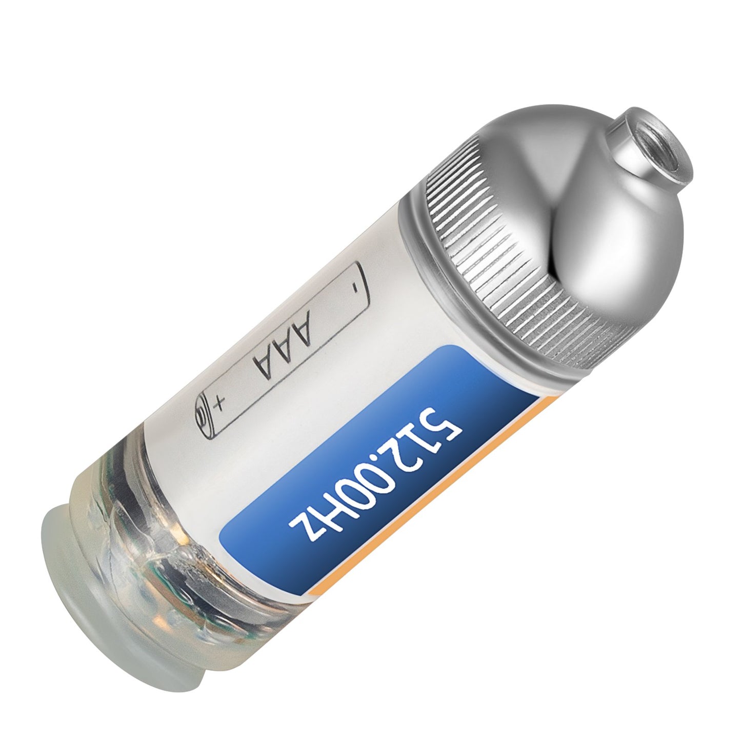 512-Hz-Sonde, 8/5-Zoll- und 1/4-20-Zoll-Anschlüsse, starrer Abflusssucher zum Orten und Aufspüren kleiner Abflüsse und Rohre, silber