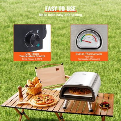 Electric pizza oven Pizza maker for 12" pizza indoors and outdoors