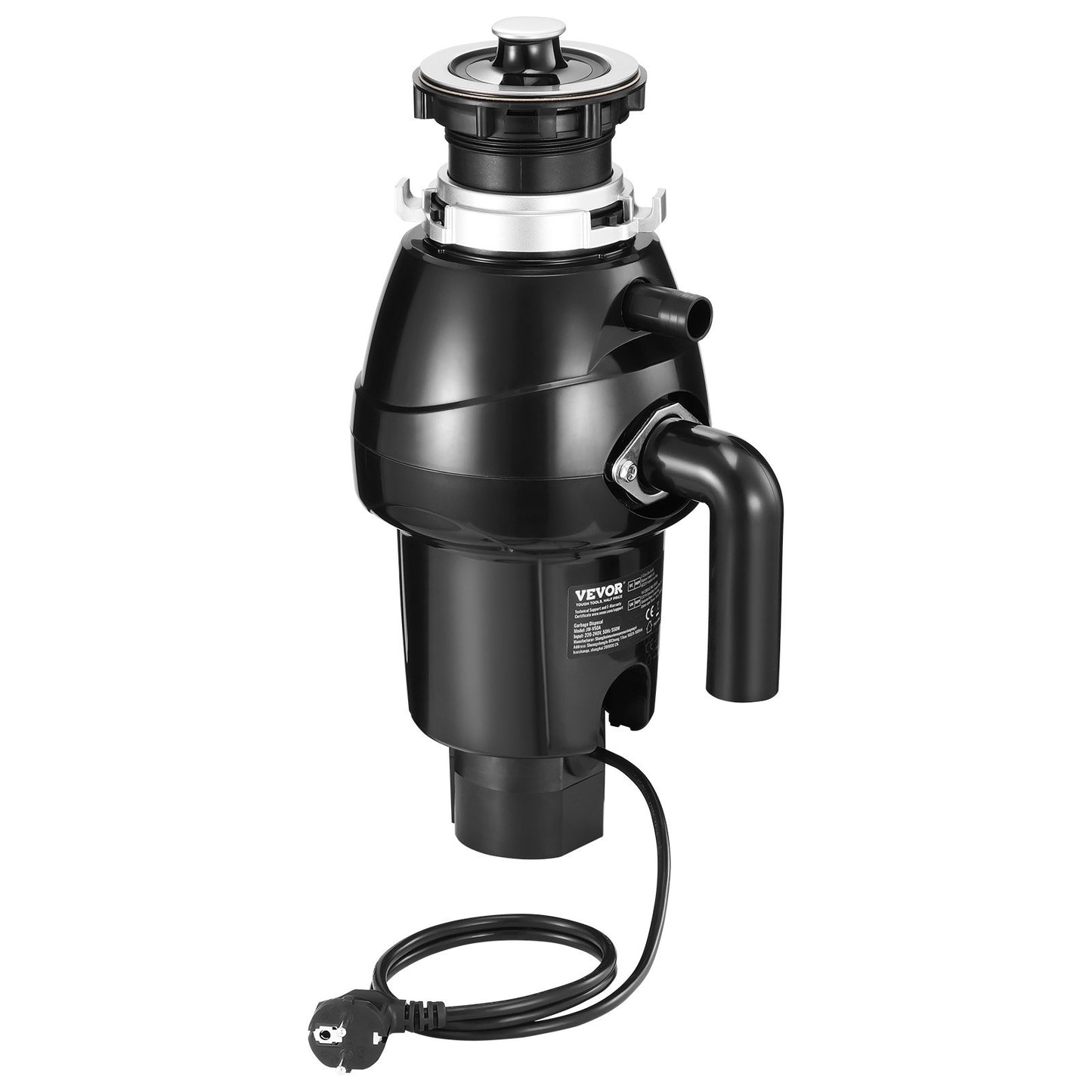 Müllentsorgung 3/4 PS Kontinuierliche Lebensmittelabfallentsorgung 3930 U/min EZ Connect