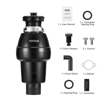 Müllentsorgung 3/4 PS Kontinuierliche Lebensmittelabfallentsorgung 3930 U/min EZ Connect