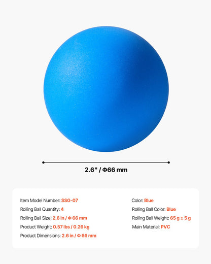 Roll & Score Arcade Game Replacement Set 4 Balls Home Recreation Game Room