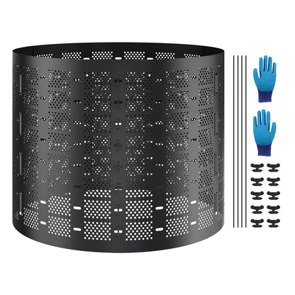 Kompostbehälter 832,8 L, Erweiterbarer Outdoor-Komposter, Einfacher Aufbau &amp; Große Kapazität Kompostbehälter, Schnelle Schaffung von Fruchtbarem Boden