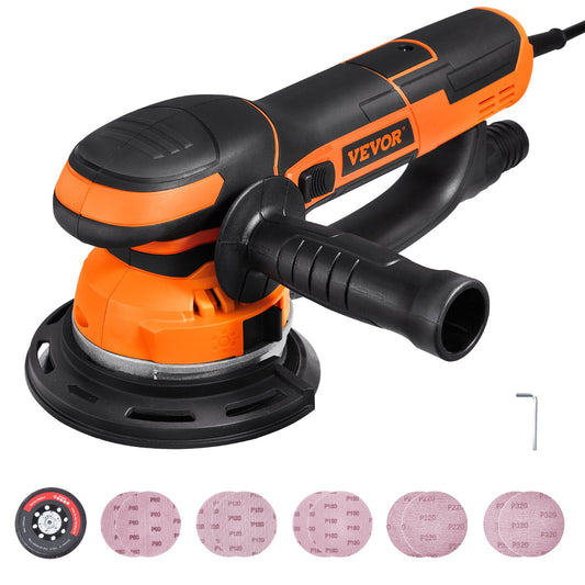 Random Orbital Sander 6'' Dual-Action Sander 10 ST Sandpapper 6 hastigheter