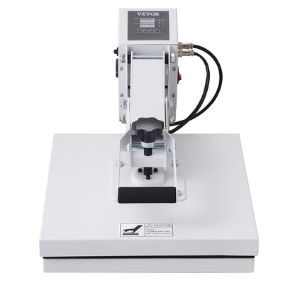 Heat Press, Heat Press Machine for T-Shirt, Fast Heating, High Pressure Heat Press 15x15, Power Digital Industrial Sublimation Printer for Heat Transfer Vinyl, Easy to Use, White