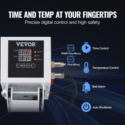 Heat Press Machine 15 x 15 i Sublimation Printer Transfer för DIY T-shirt