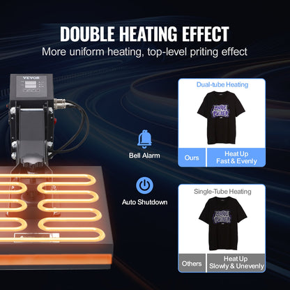 Wärmepresse 15 x 15 Zoll Sublimationsdrucker Transfer für DIY T-Shirt