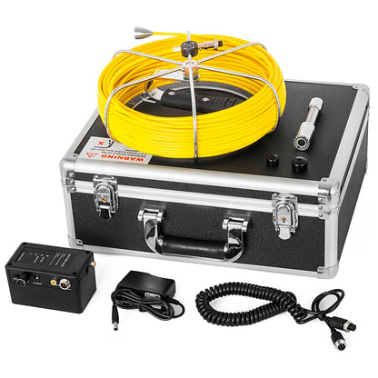 20M Sewer Inspection Camera 7 Inch Screen LCD DVR Waterproof Pipeline Sewer Inspection System Camera Kit Endoscope (20M 7inch)