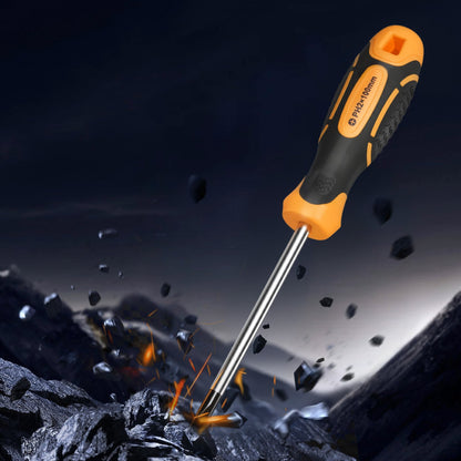 Screwdriver Set, 12-Piece Hand Tools Set with Magnetic Tips, Includes 5 Phillips and 5 Flat Head Bits, Z-Type Bit, Professional Repair Tool Kit for Sockets, Furniture, Home Appliances, Bicycles