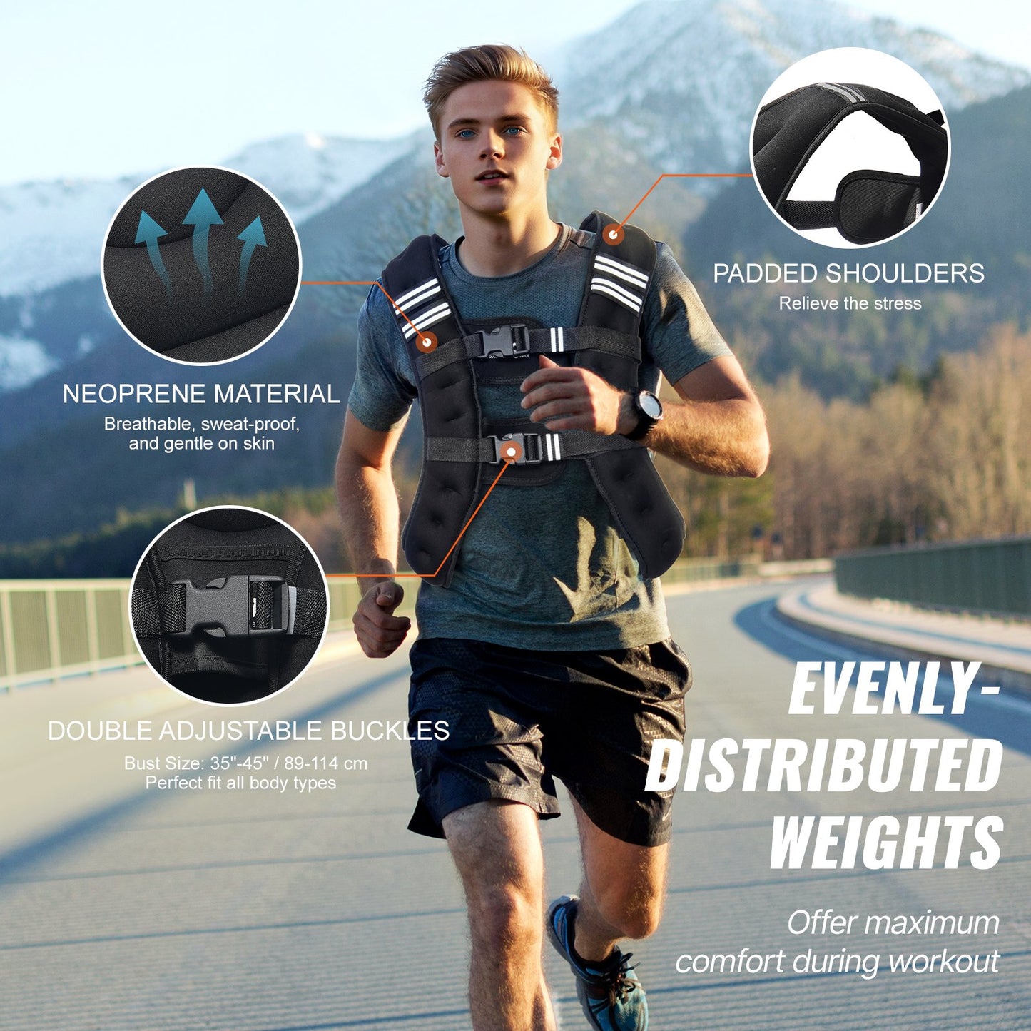 12lb viktad väst för män Kvinnor Träningsutrustning för styrketräning