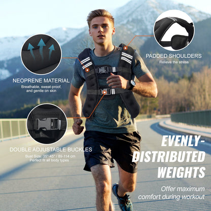 12lb viktad väst för män Kvinnor Träningsutrustning för styrketräning