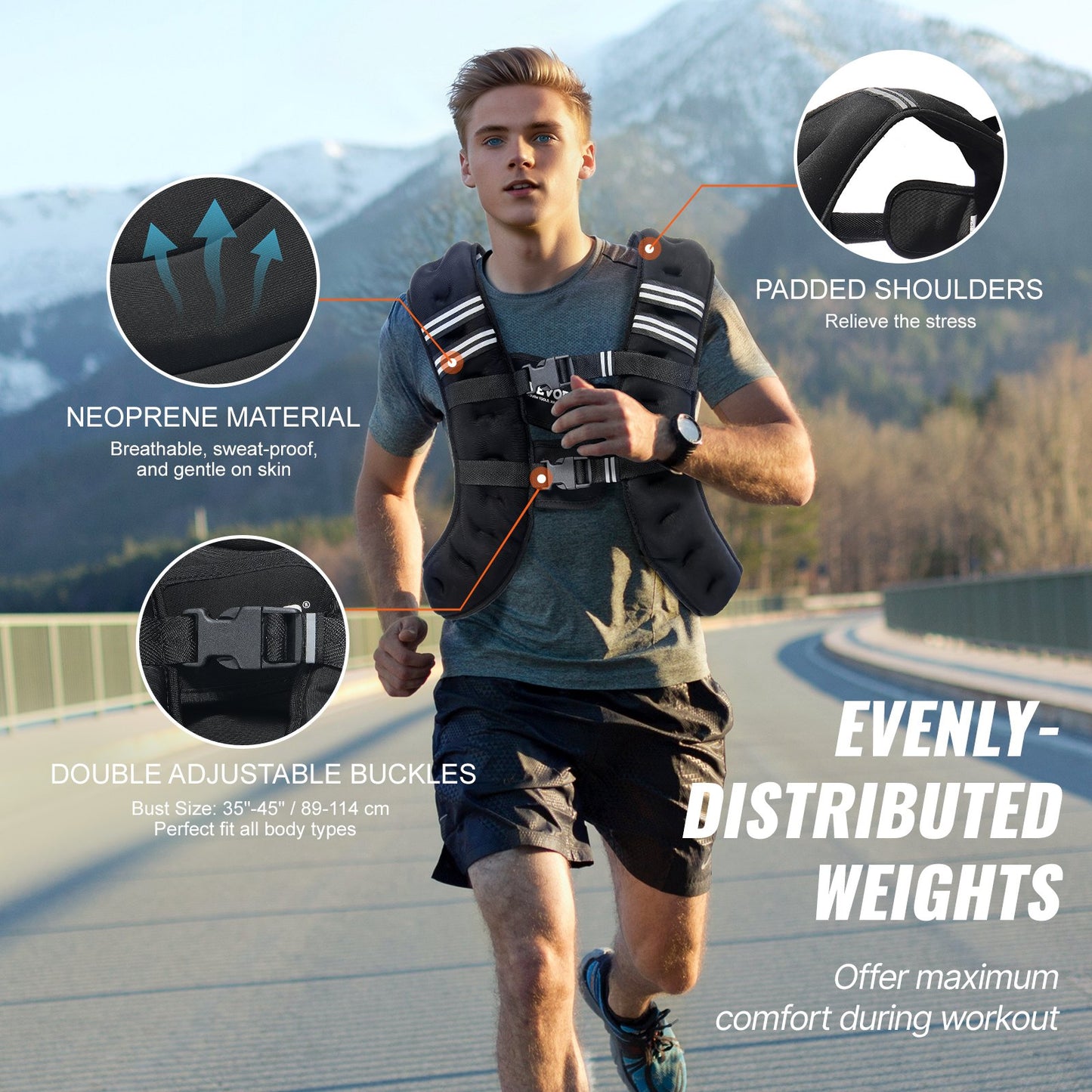 30lb viktad väst för män Kvinnor Träningsutrustning för styrketräning