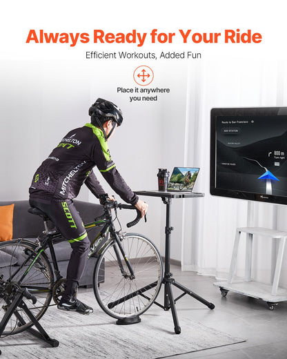 Stationärer Fahrradtisch Fahrradtrainer Fitnesstisch mit Dreieckstütze