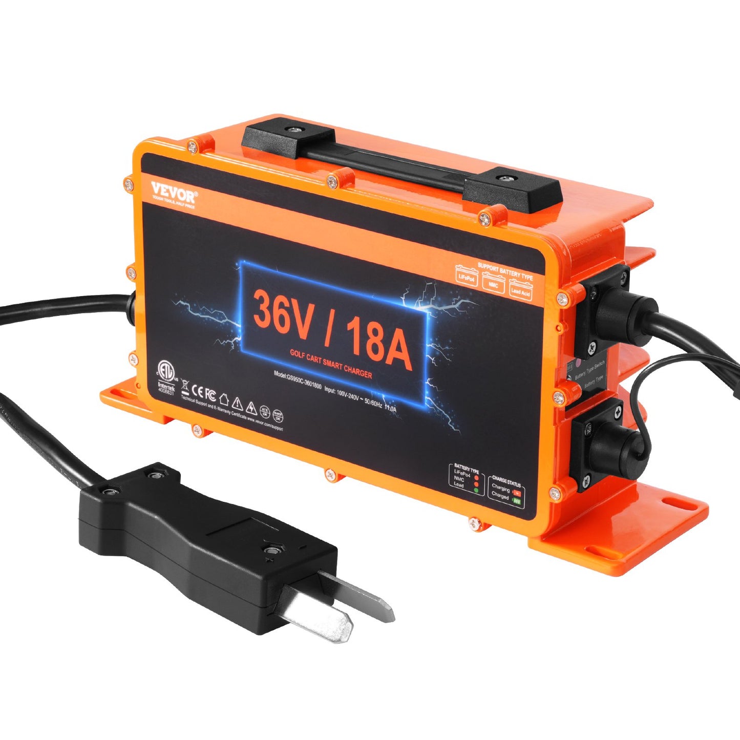 36 Volt 18 Ampere Golfwagen-Batterieladegerät für Club Car EZGO Yamaha Crowfoot