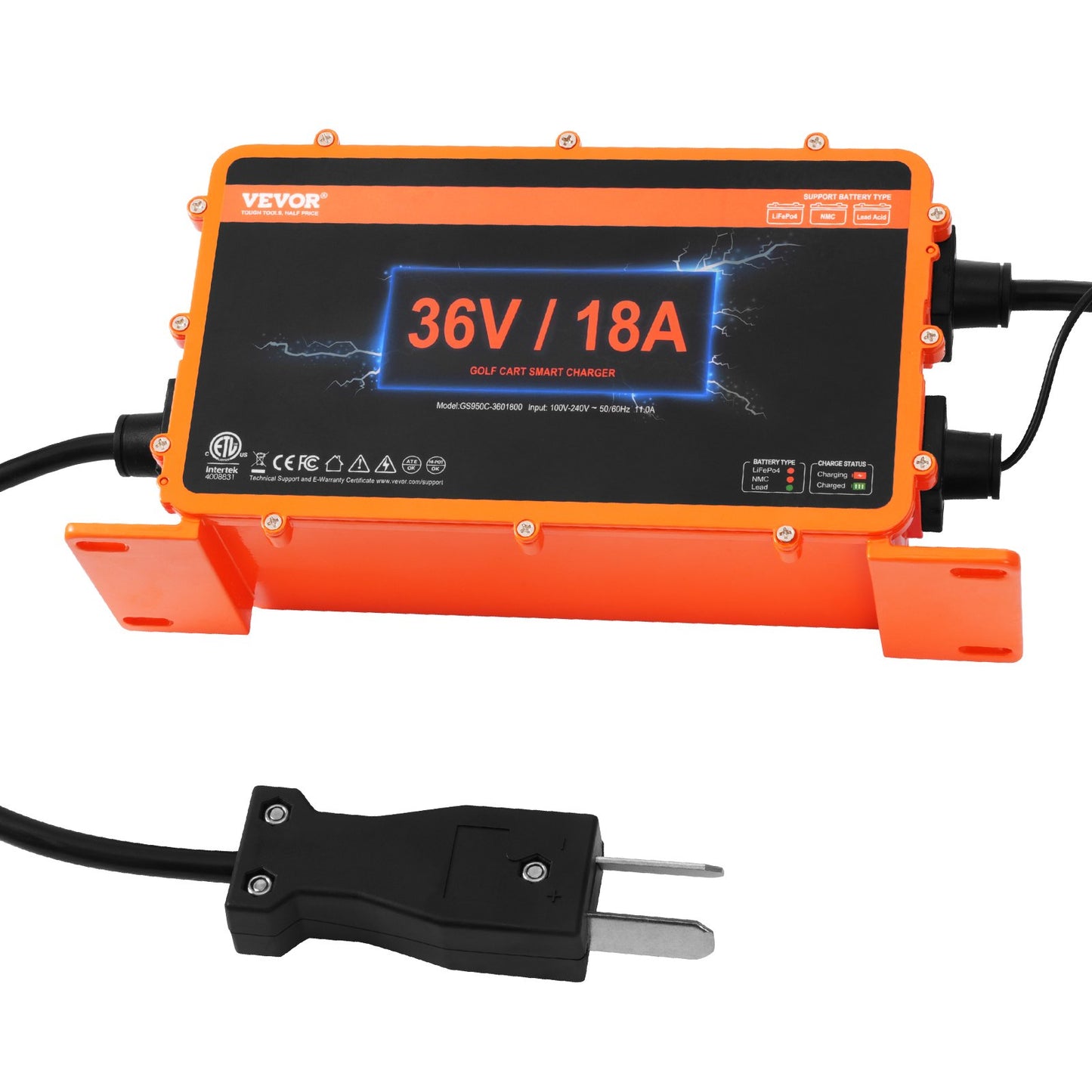 36 Volt 18 Ampere Golfwagen-Batterieladegerät für Club Car EZGO Yamaha Crowfoot