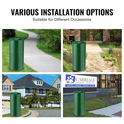 Hundekotbehälter, 11,5 Gallonen, wetterfester Hundekotbehälter mit Deckel