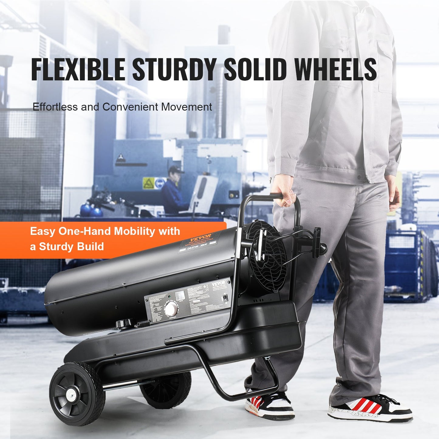 100000Btu kerosene/diesel forced air torpedo space heater with thermostat