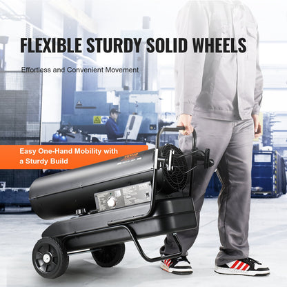 100000Btu kerosene/diesel forced air torpedo space heater with thermostat