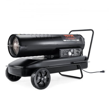 Kerosene Forced Air Heater, 215000 BTU Portable Torpedo Diesel Space Heater with Thermostat, 13.2 Gallon Tank Energy-Efficient heavy-duty Heater, for Indoor Outdoor Use Workshop Industry