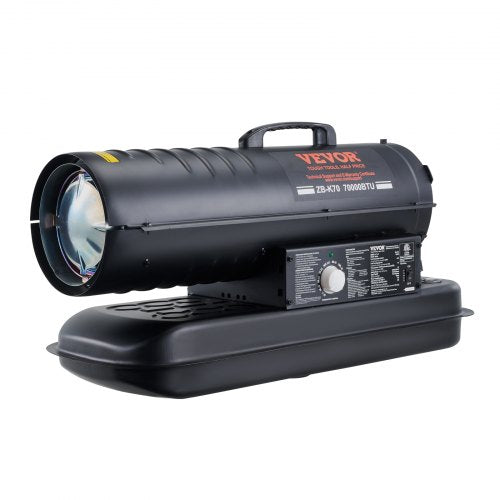 Kerosene Forced Air Heater, 70000 BTU Portable Torpedo Diesel Space Heater with Thermostat, 5 Gallon Tank Energy-Efficient heavy-duty Heater, for Indoor Outdoor Use Workshop Industry