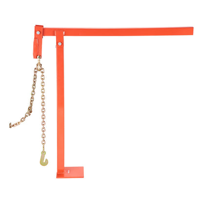 32 in T Post Puller, Heavy Duty Fence Post Puller with 43 in Lifting Chain, Rust-Resistant Steel, Labor-Saving T-Post Remover Tool for Round Fence Posts, Sign Posts & Tree Stumps