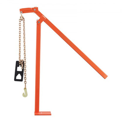 36 in T Post Puller, Heavy Duty Fence Post Pullers with Puller Plate & 47 in Lifting Chain, Labor-Saving T-Post Remover Tool for Round Fence Posts, Sign Posts & Tree Stumps