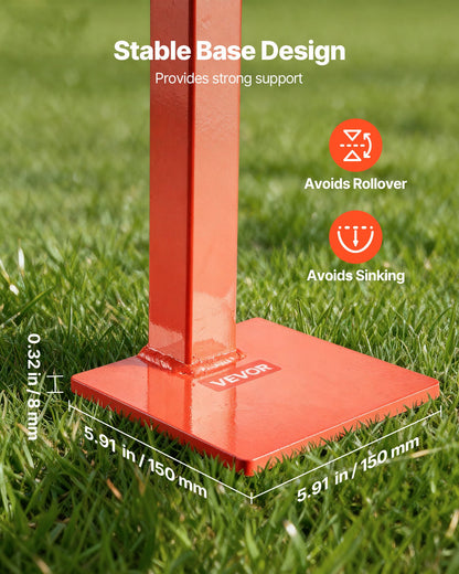 36 in T Post Puller, Heavy Duty Fence Post Pullers with Puller Plate & 47 in Lifting Chain, Labor-Saving T-Post Remover Tool for Round Fence Posts, Sign Posts & Tree Stumps