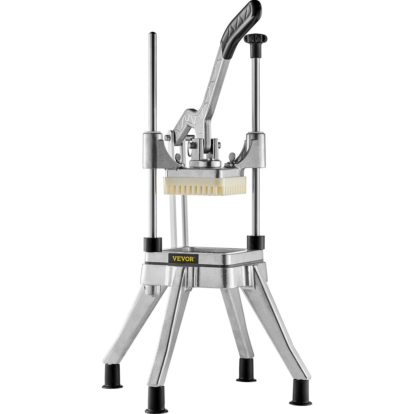 Commercial Chopper with 4 Replacement Blades Commercial Stainless Steel Vegetable Chopper French Fries Potato Cutter and Slicer Commercial Vegetable Chopper for Restaurants and Home Kitchens