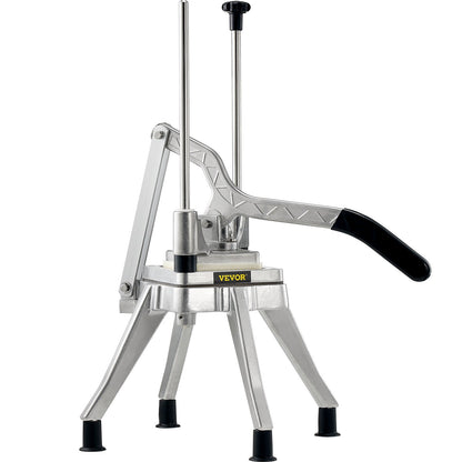 Commercial Chopper with 4 Replacement Blades Commercial Stainless Steel Vegetable Chopper French Fries Potato Cutter and Slicer Commercial Vegetable Chopper for Restaurants and Home Kitchens