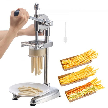 Manual long stainless steel french fries press, mashed potato press