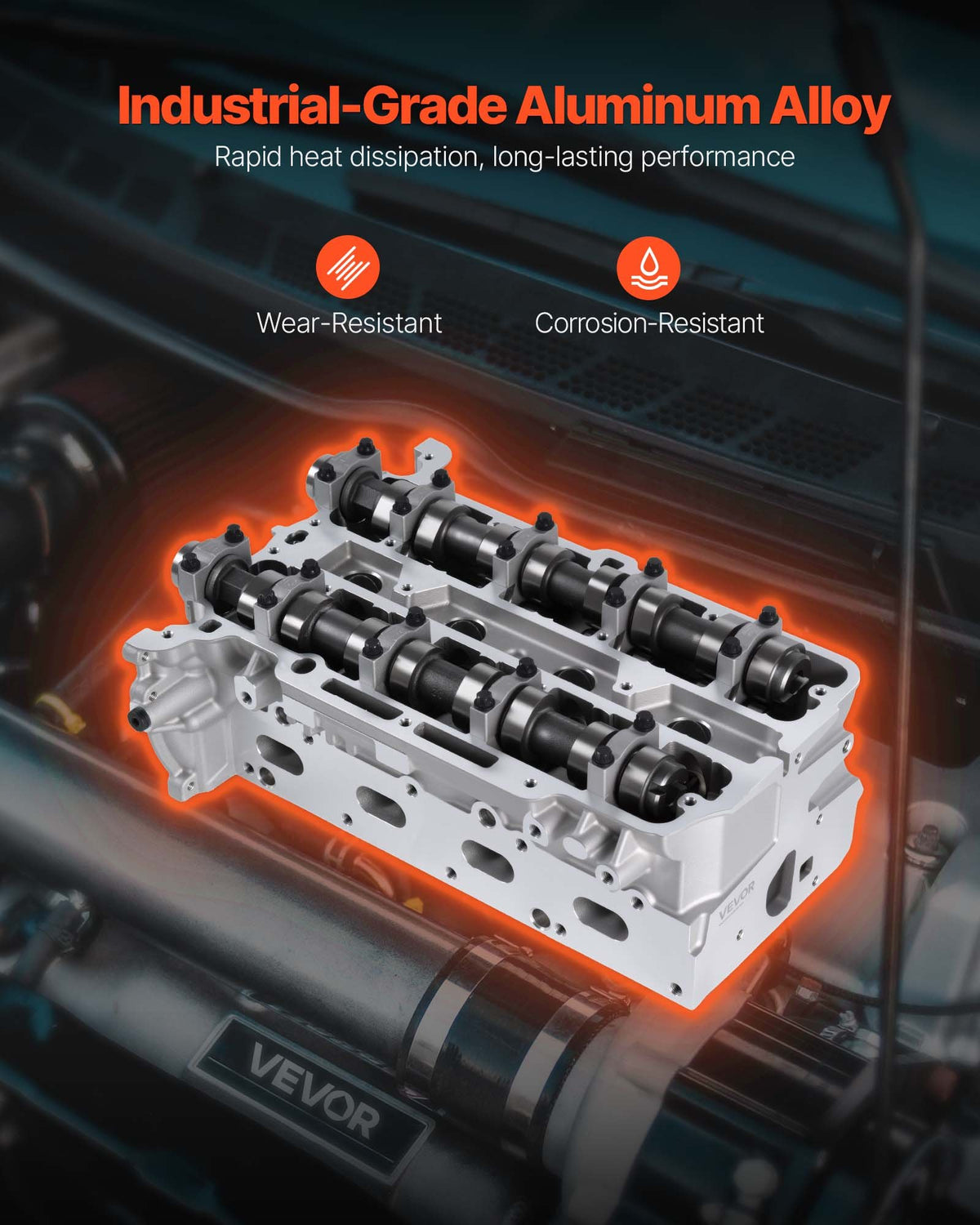 Cylinder Head Assembly for 2011-2019 Chevy Cruze Sonic Trax 1.4L Turbo, 2013-2019 Buick Encore 4 Cyl 1.4L, Complete Engine Cylinder Head Assembly Replaces 55573669, 55565291, 55573010, 55573011