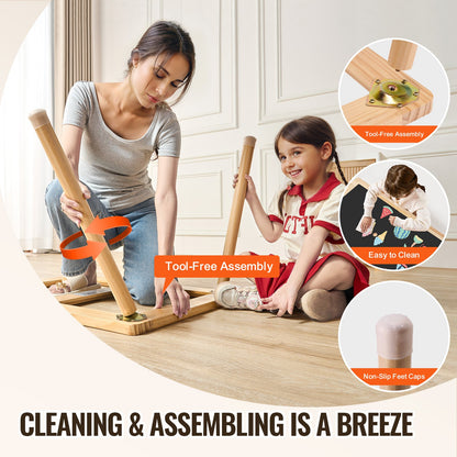 Sensory Table for Toddlers, Kids Activity Table with 3 Foldable Storage Bins & Paper Roll Holder, Indoor/Outdoor Play Sand and Water Table, Wooden Kids Sensory Drawing Table, Gift for Boys Girls