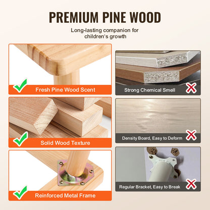 Sensoriskt bord för småbarn Aktivitetsbord för barn med dubbelsidig bordsskiva