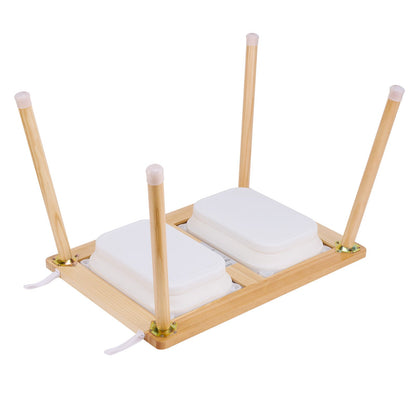 Kids Sensory Table &amp; Chair Set Sand Water Play Table with 2 Storage Compartments