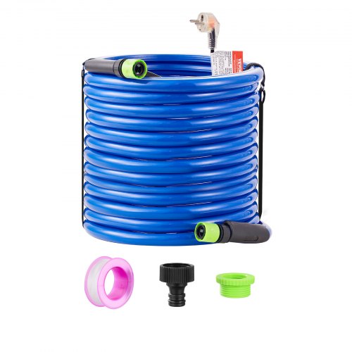 100ft Heated Water Hose for RV, Heated Drinking Water Hose Antifreeze to -45°F, Automatic Self-regulating, 5/8" I.D. with 3/4" GHT Adapter, Lead and BPA Free