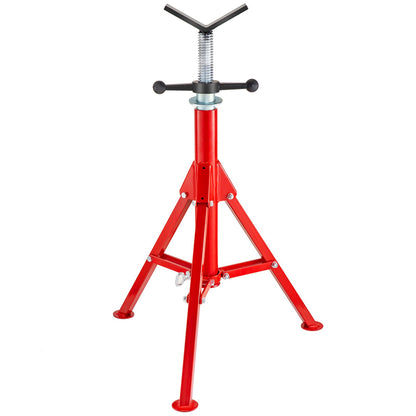 V Head Pipe Stand Adjustable Height 28-52 Inch 4500lbs/2 Tons Pipe Jack Stands Foldable Portable High Folding Pipe Stand with V Head Fold A Trailer Jacks
