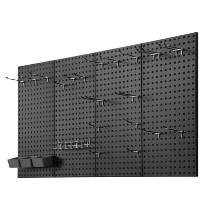 Metall-Stecktafelplatten, 4 Platten, 61 x 30 cm, Wand-Organizer für Garagenwerkzeuge