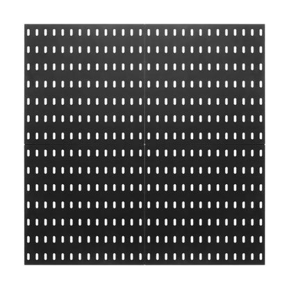 Pegboard Combination Kit 11 x 11" plast Pegboard 4 paneler för hem svart