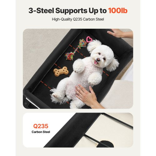 Elevated Lounge Pet Bed Foldable Bunk Bed for Dogs with Wheels and Side Bags XL | EU