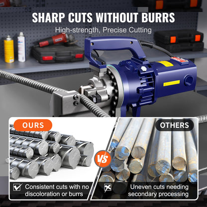 Electric Rebar Cutter Blade, 6 PCS 25mm(1 inch) Cutting Diameter, HRC58-60 Hard Hydraulic Rebar Blade Replacement Jaw Blades with 12 Hexagon Screw and 12 Spring Washer, for Model RC-25