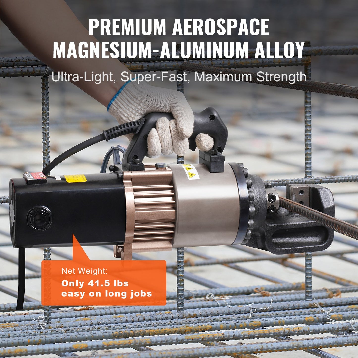 2000W elektrisk hydraulisk armeringsskär som skär upp till 1,1 tum 5-28 mm