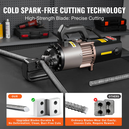 2000W elektrisk hydraulisk armeringsskär som skär upp till 1,1 tum 5-28 mm