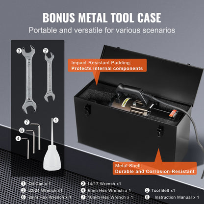 2300 W elektrischer hydraulischer Bewehrungsschneider schneidet bis zu 1,26 Zoll (5–32 mm)