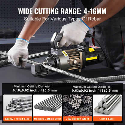 1000 W elektrischer hydraulischer Bewehrungsschneider, schneidet bis zu 5/8 Zoll, 4–16 mm, Nr. 5