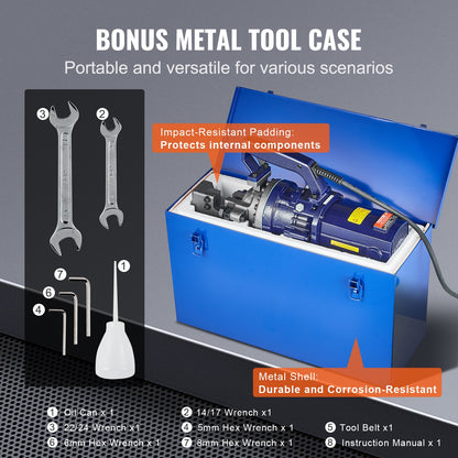 1700W elektrisk hydraulisk armeringsjärnsskärare upp till 1 tum #8 (5-25 mm) armeringsjärn