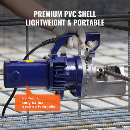 1700W elektrisk hydraulisk armeringsjärnsskärare upp till 1 tum #8 (5-25 mm) armeringsjärn