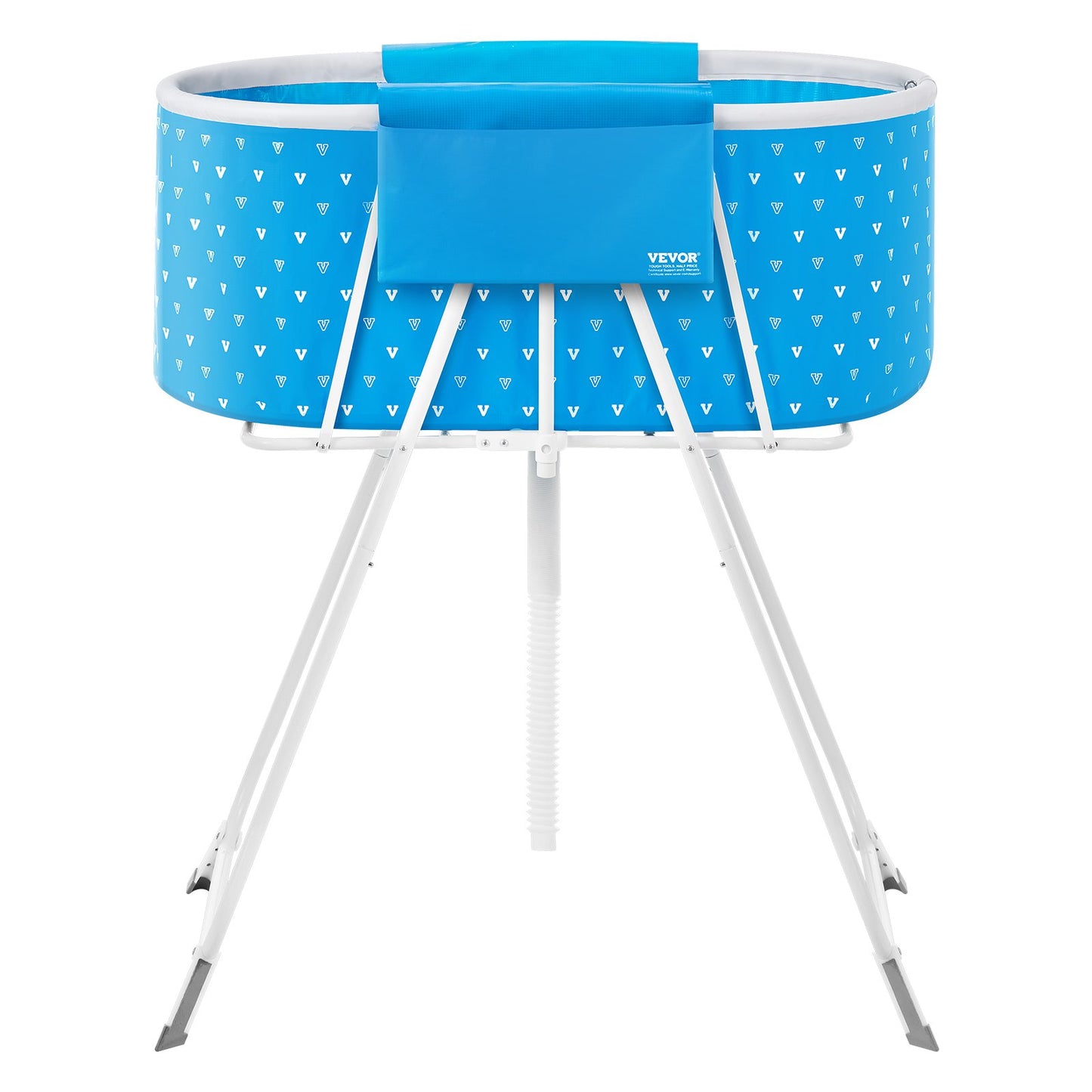 Faltbare Hundebadewanne, erhöht, hellblau, Haustier-Badestation für Hund und Katze