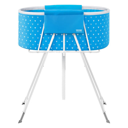 Faltbare Hundebadewanne, erhöht, hellblau, Haustier-Badestation für Hund und Katze