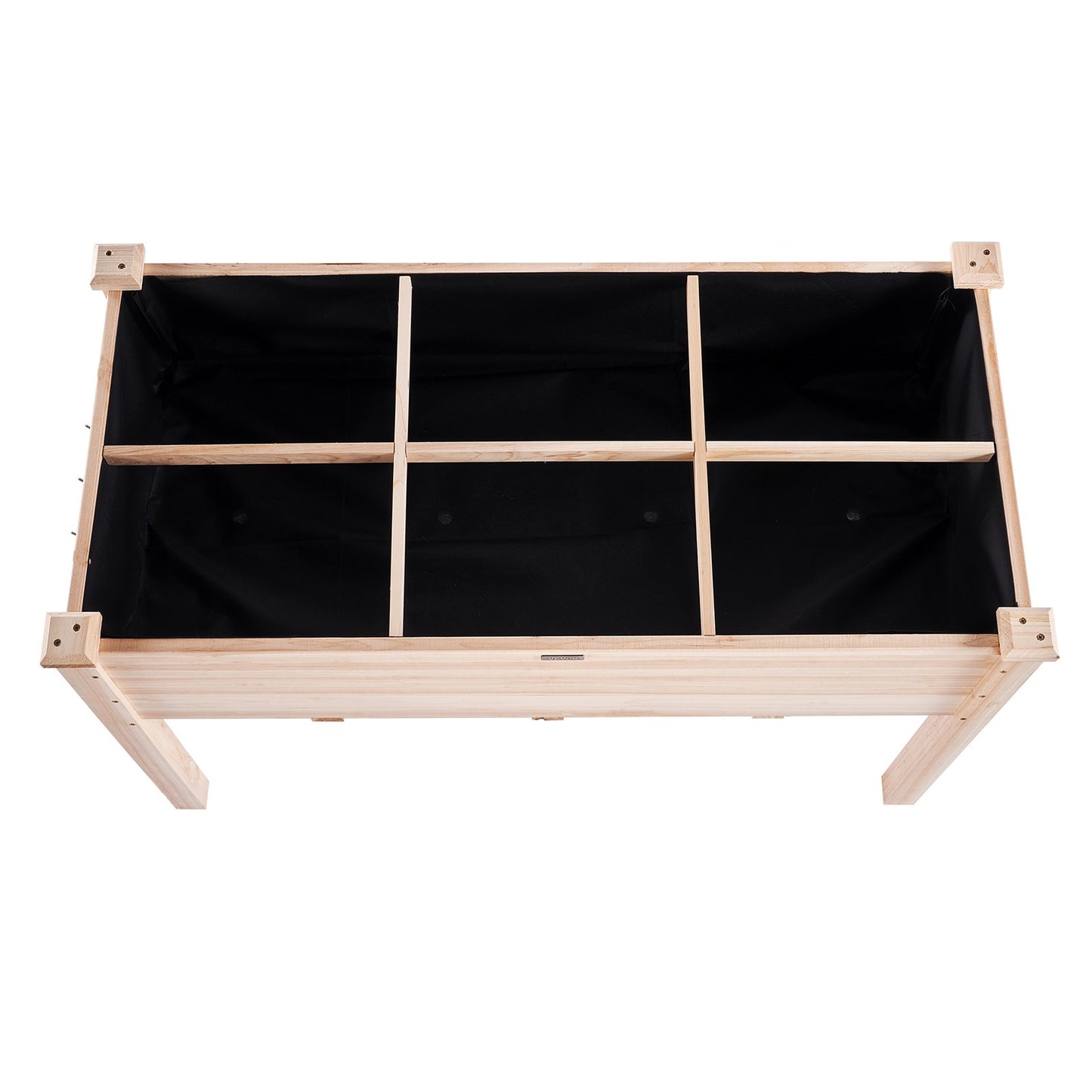 Trädgårdssäng med upphöjd planteringslådan 47,2x22,8x30" Blomma grönsaksört