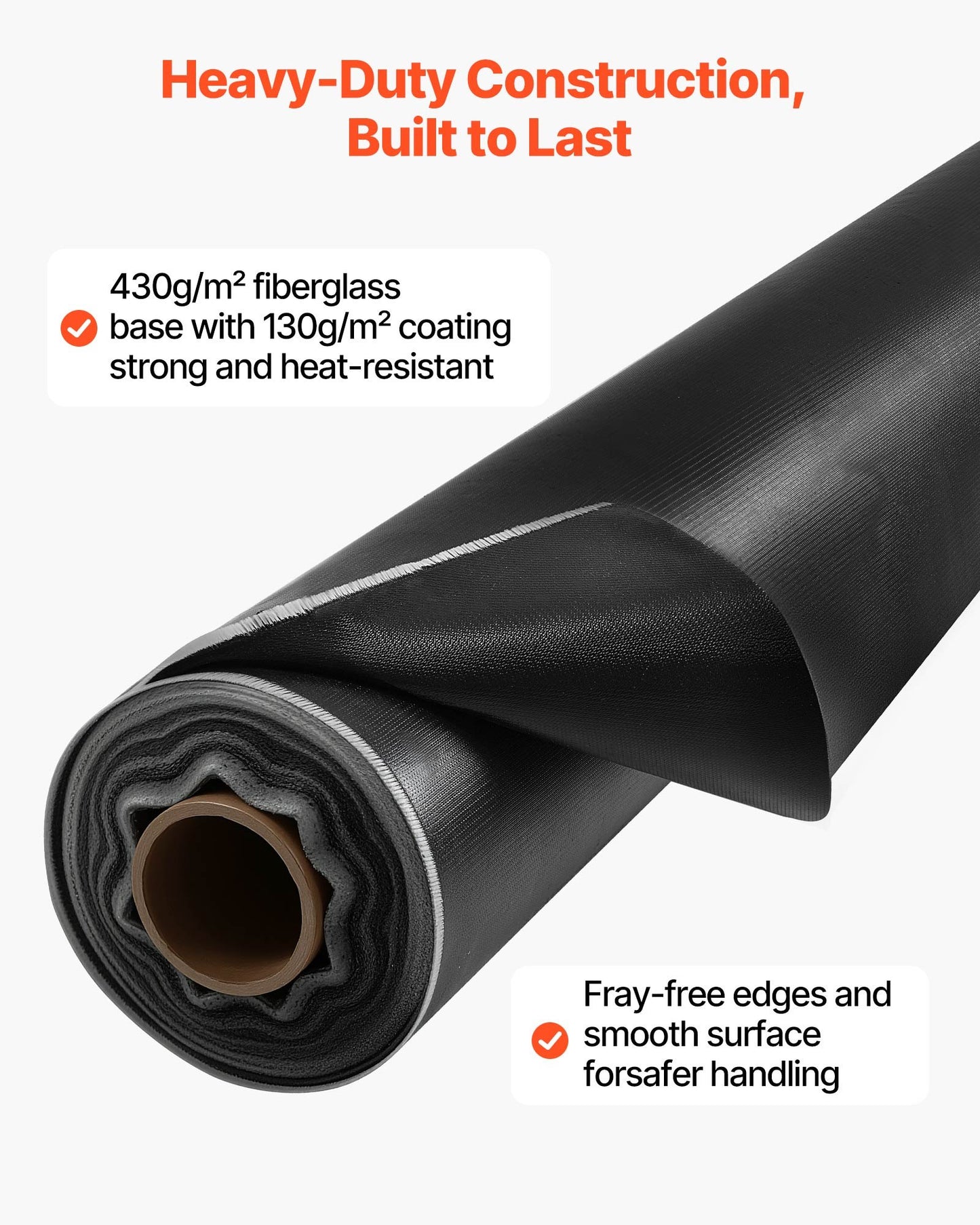 Welding Blanket Roll, 5 x 150 FT Silicone Coated Fiberglass Welding Blanket, Up to 1800°F Heat Resistant Safety Protection Blankets, Flame Retardant Fireproof Insulation Mat Roll