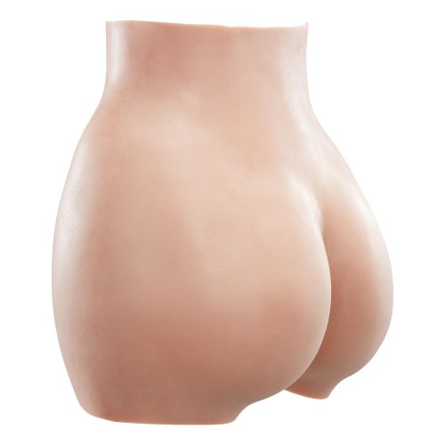 Silicone Butts, 100% Silicone Hip Enhancer Shapewear Panty, Fake Buttock Enhancers Pants for Crossdresser, Transgender, Cosplay, Drag Queen (Brown)